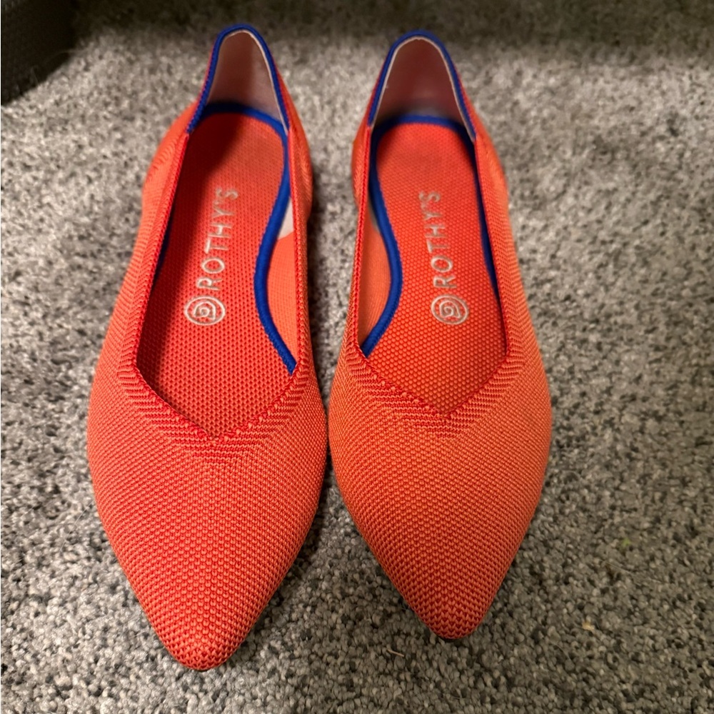 Rothy’s The Point Orange Size 8.5